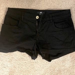 Black shorts. In good condition.